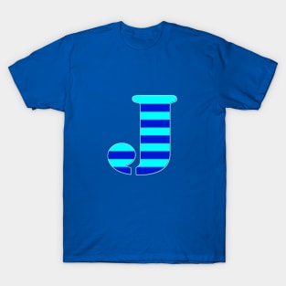 INITIAL J, BLUE T-Shirt